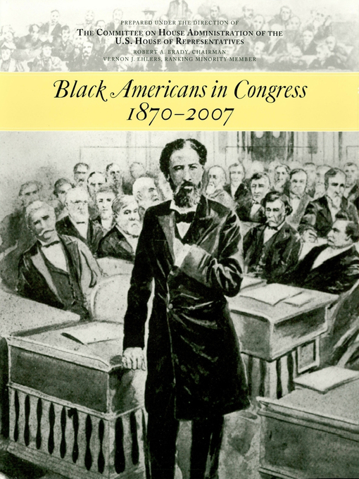 Cover image for Black Americans in Congress, 1870-2007